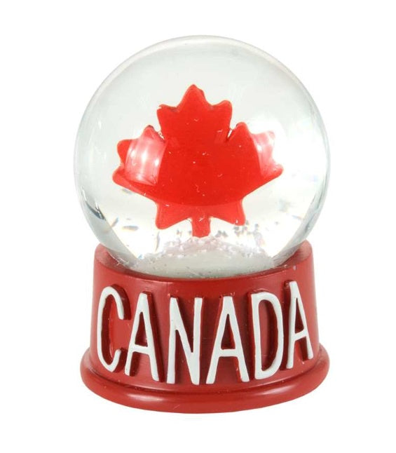 Maple Leaf Snow Globe - Canada