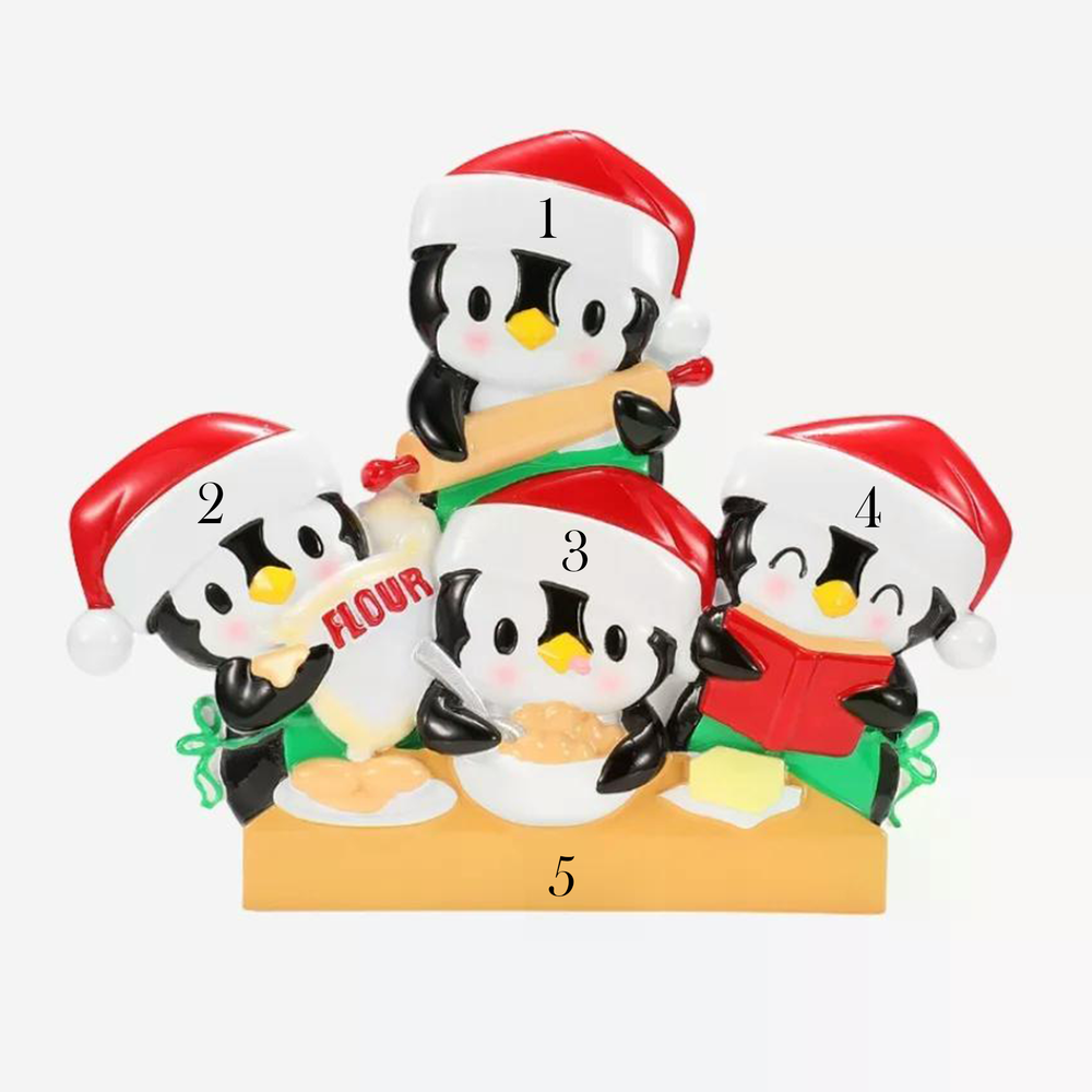 Penguin Family of Four - Baking