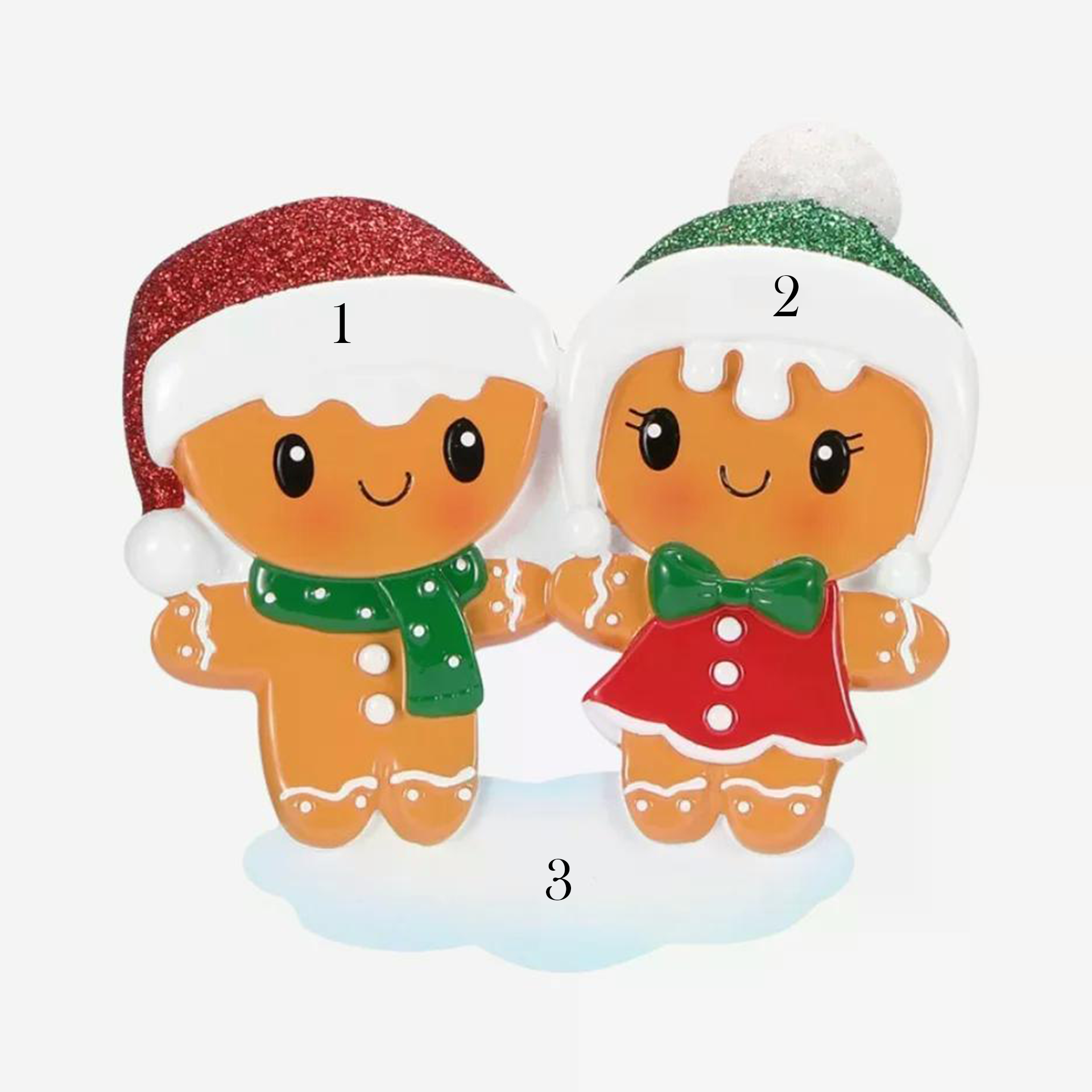 Gingerbread Couple Holding Hands