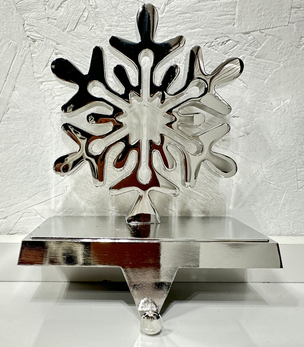 Stocking Holder - Silver Snowflake