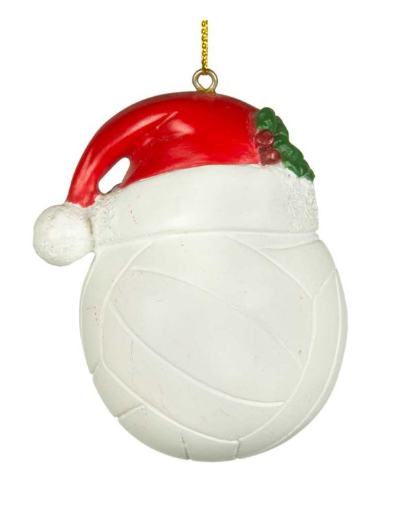 Volleyball with Christmas Hat