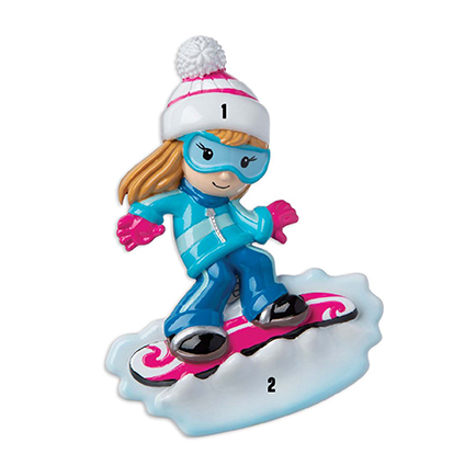 On the Slopes - Snowboarding Girl (7471029190830)