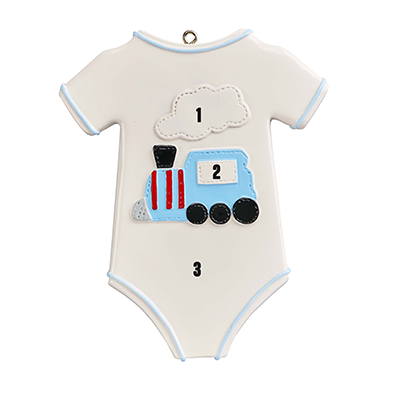 Baby Boy Train Onesie (7415432872110)