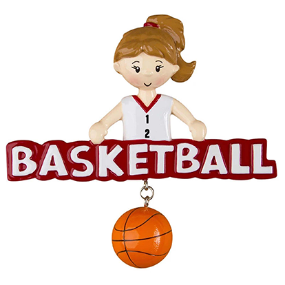 BASKETBALL Girl - Red Gear - Ball Habging (7483284979886)