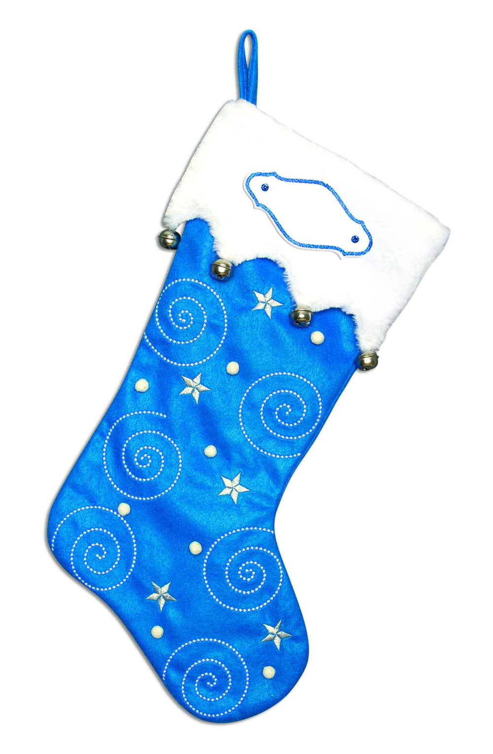 Blue Swirls Stocking (1753761087601)