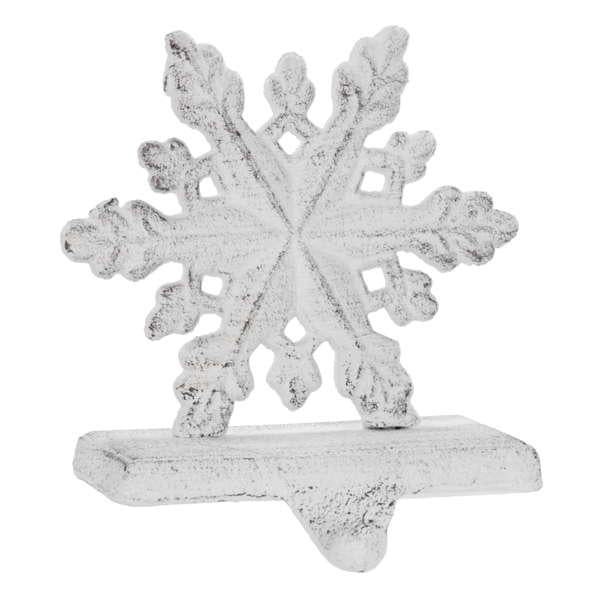 Snowflake Stocking Holder, White