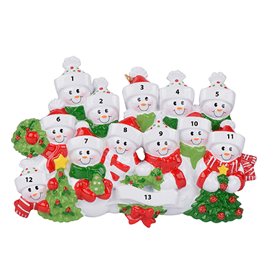 Snowman Family of Twelve